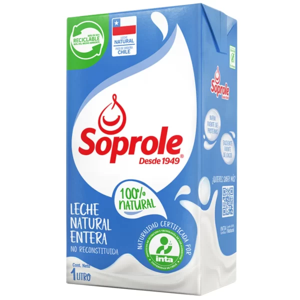 LECHE SOPROLE ENTERA 1LT