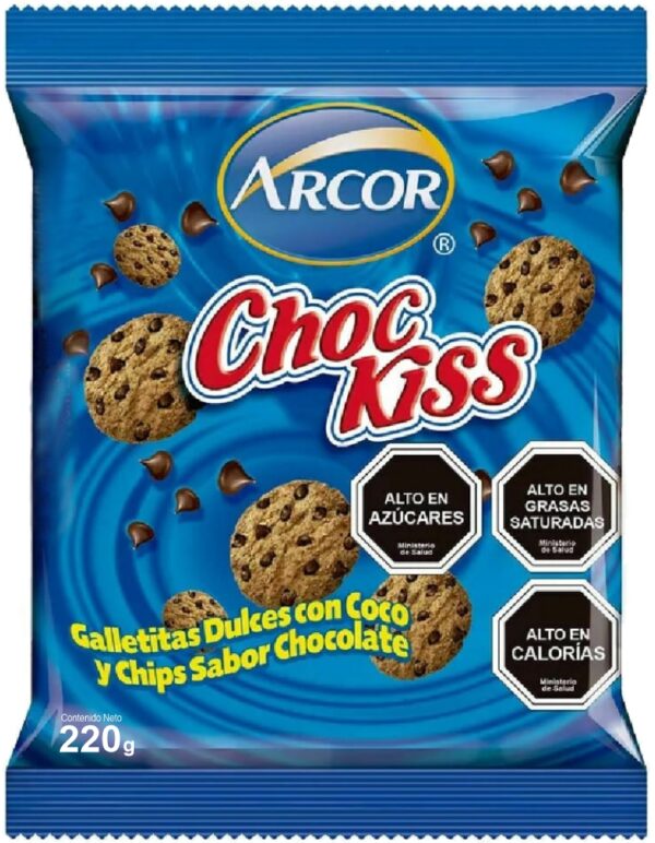 GALLETAS ARCOR MINI CHOC KISS 220g