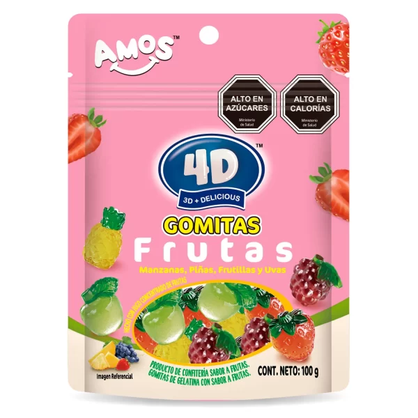 GOMITAS FRUTAS 4D 100g