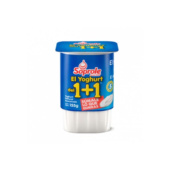 YOGHURT 1+1 NATUR  AZUCARA 155 GR