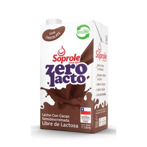 LECHE Soprole chocol zero 1lt