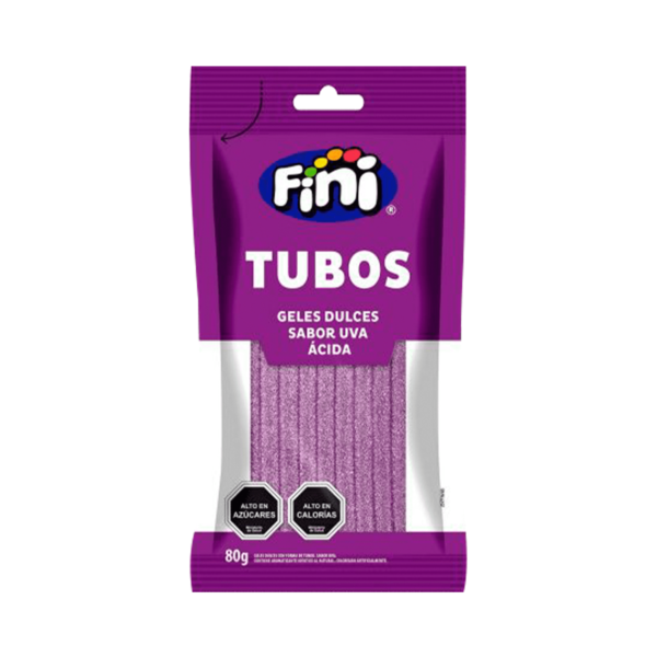 TUBOS dulces uva acida 80gr