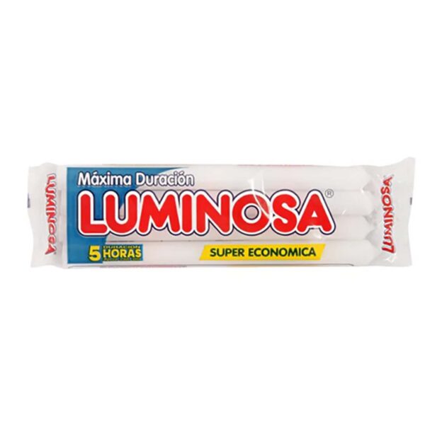 VELAS LUMINOSA SUPER ECONOMI X 4