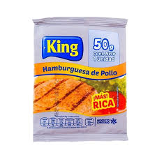 HAMBURGUESA KING POLLO 50g