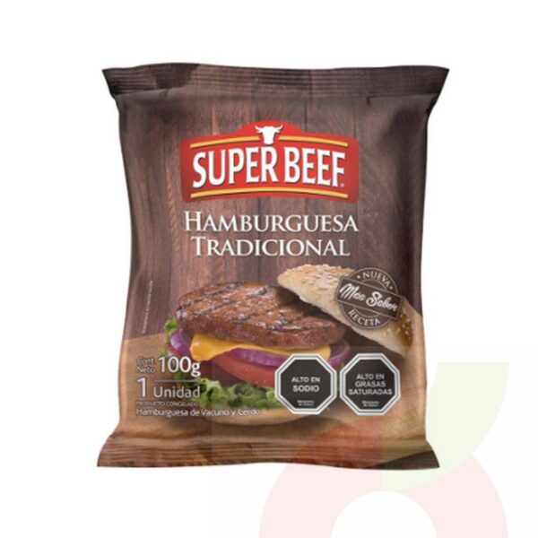 HAMBURGUESA TRADICIONAL SUPERBEEF 100GR