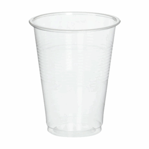 VASO chico 300ml  transparente / blanco