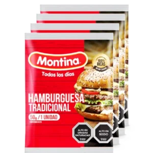 HAMburguesa montina trad 50g X 4
