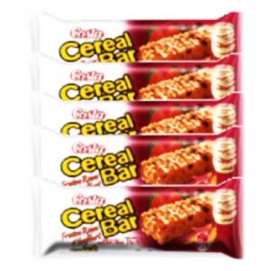Malla cereal bar frut roj X4