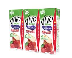 nectar vivo manzana 190ml x3