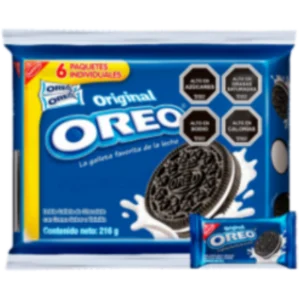 Six pack oreo original X 6 216gr