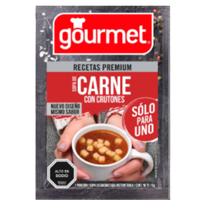 Sopa para uno carne gourmet 15gr