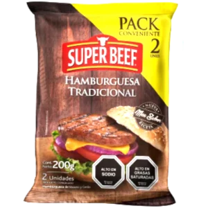 HAMBURGUESA SUPERBEEF pack 2 200G